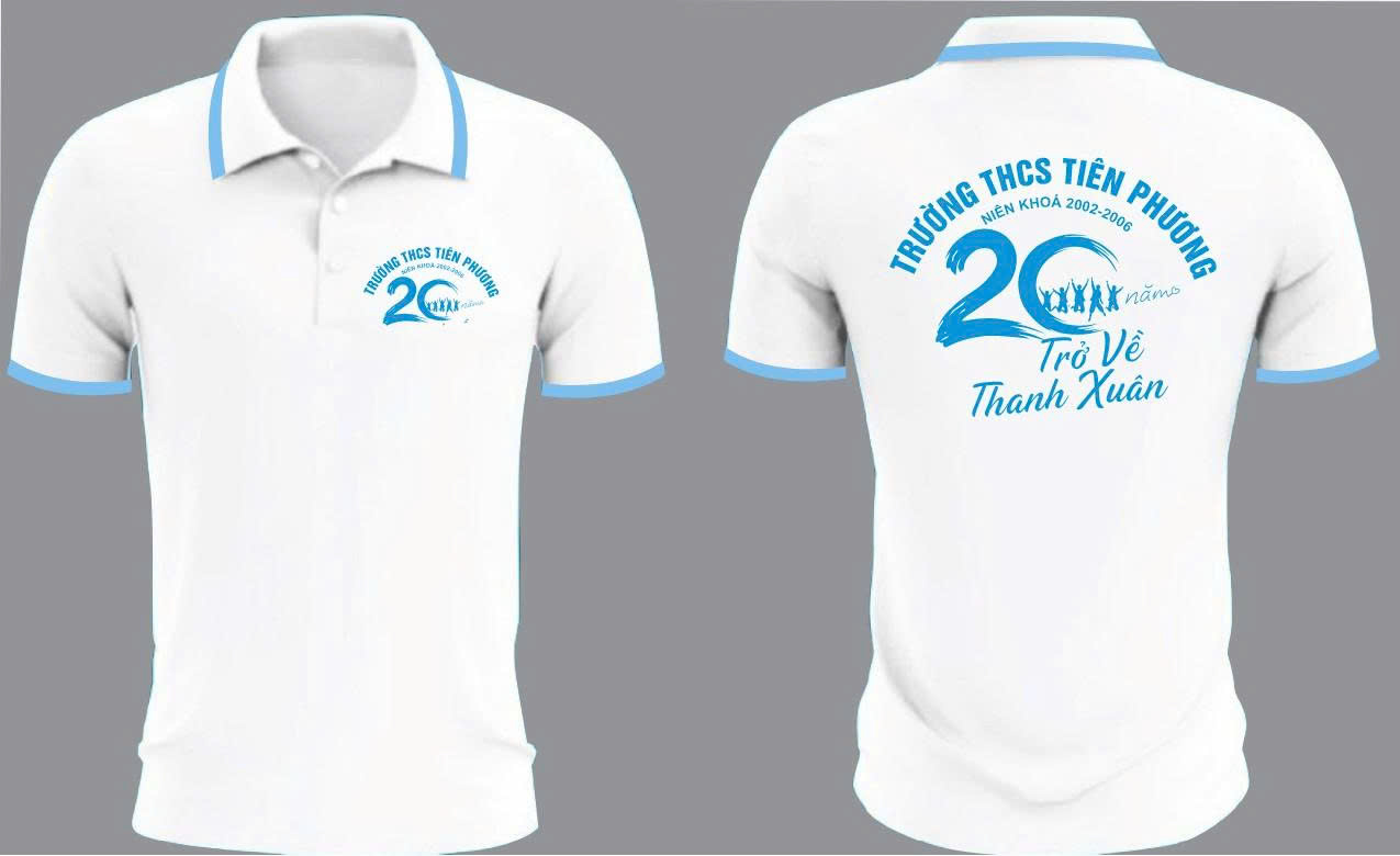 Mẫu áo đồng phục THCS Tiên Phương